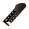 Mack Tuff Silicone Woven Penis Sheath 6in Black