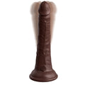 King Cock Elite Vibrating Silicone Dual-density Cock With Remote 7 In. Brown