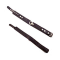 Rouge Leather Plain Collar 1 Ring Black