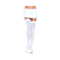 Nylon Over The Knee Plus Size White