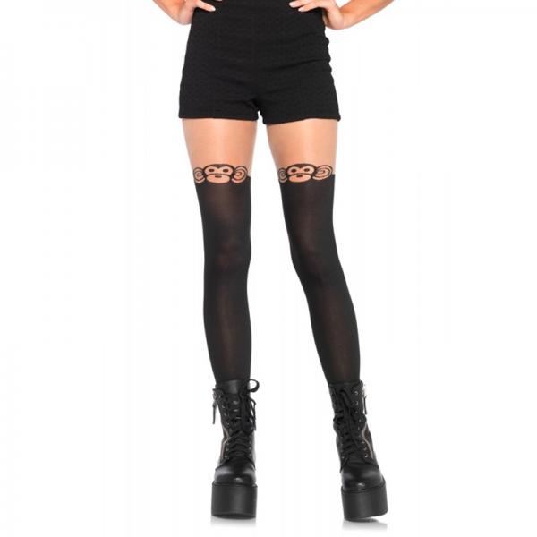 Spandex Monkey Business Hose Tail Os Blk