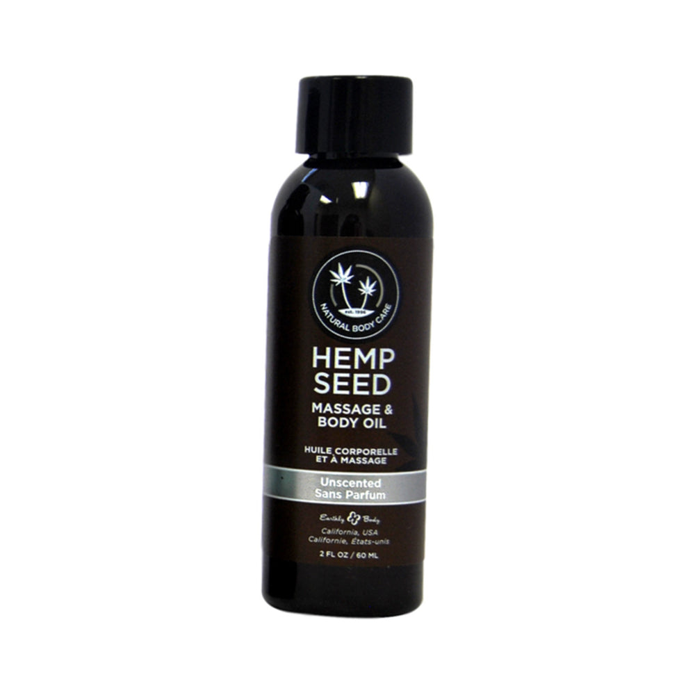 Earthly Body Massage Oil Unscented 2oz