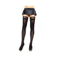 Nylon Stocking Lace Top O/S Black