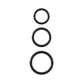 Fantasy C-Ringz Silicone 3 Ring Stamina Set Black