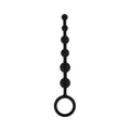 All About Anal Silicone Anal Beads 6 Balls Black