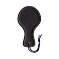 The 9's, Orange Is The New Black, Spanky Junior Paddle Faux Leather, Black With Furry Orange Lining