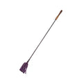 Rouge Riding Crop With Rounded Wooden Handle Purple