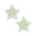 Neva Nude Pasty Star Sequins Iridescent White