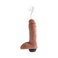 King Cock 8in Squirting Cock With Balls Tan