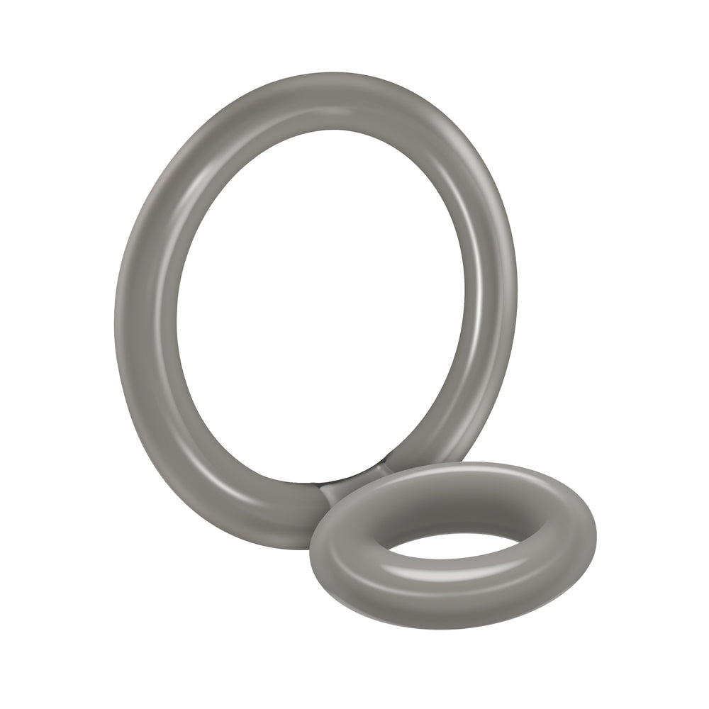 Bullseye Cock Ring Double Ring Smoke