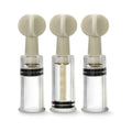 Temptasia - Clit And Nipple Twist Suckers - Set Of 3 - Clear