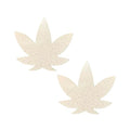 Neva Nude Pasty Weed Leaf Supernova Glow