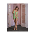 Magic Silk Lace Me Up Baby Doll & G-set Green Sm