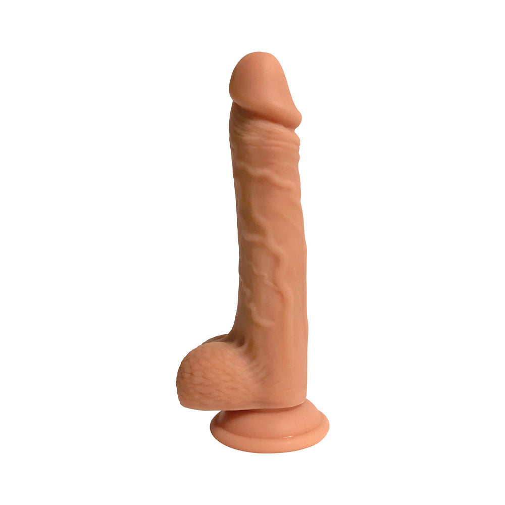 Easy Riders 9in Dual Density Silicone Dong With Balls