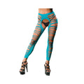 Turquoise Crotchless Leggings
