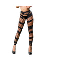 Black Fishnet/Mesh Crotchless Legging