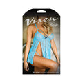 Vixen Kiss & Tell Lace Split Babydoll & Panty L/xl