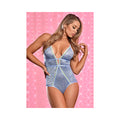 Ms Urban Jungle Slit Crotch Teddy Purple L/xl