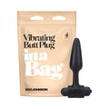 In A Bag 4" Vibrating Butt Plug - Black