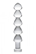 Drops Anal Links Glass Dildo Clear
