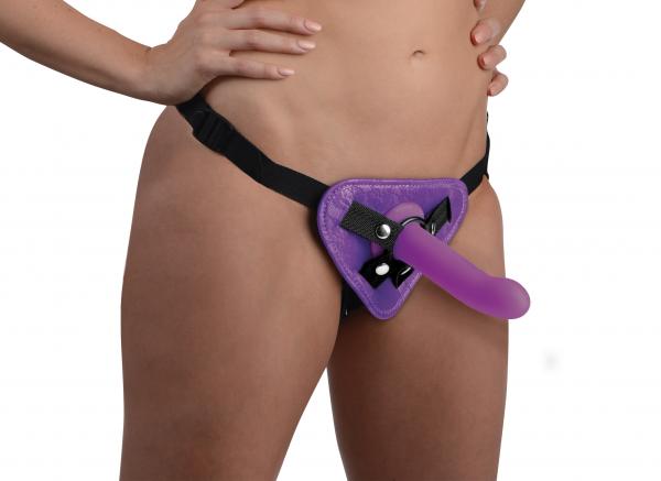 Strap U Corset Harness Purple