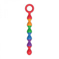 Rainbow Baller Beads Pleasure Anal Beads Ring Handle