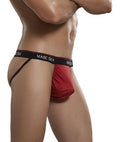 100% silk jock strap red l/xl