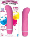 Pink Poppers Mini G Spot Silicone Vibrator Waterproof 5 Inch Pink