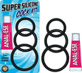 Super Silicone Cock Kit Black