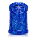 MORPH SLEEK GEOMETRIC PATTERN BALLSTRETCHER SILICONE SMOOSH BLUEBALLS