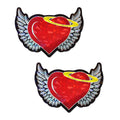 Pastease Angel Heart Red Glitter Hearts W/ Wings
