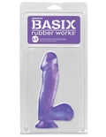 Basix Rubber Works 6.5 Dong w/Suction Cup - Purple