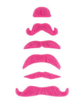Mustache Party Kit Favors 6 Count Pink