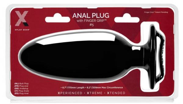Xplay Finger Grip Plug #5 L 7 Insertable & 8.5" Circum "