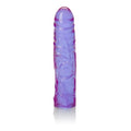Reflective Gel Veined Chubby 8.5 Inch Purple Dildo