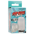 Pop Sock Ribbed-Clear