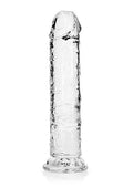 Realrock Straight Realistic 8 In Dildo Transparent