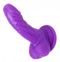 SILICONE CURVY 4 SUCTION CUP DILDO PURPLE