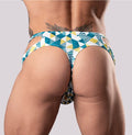 CUT IT OUT! CUTOUT THONG BLUE S/M