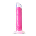 Neo Elite - Glow-in-the-dark Marquee - 8-inch Silicone Dual-density Dildo - Neon Pink